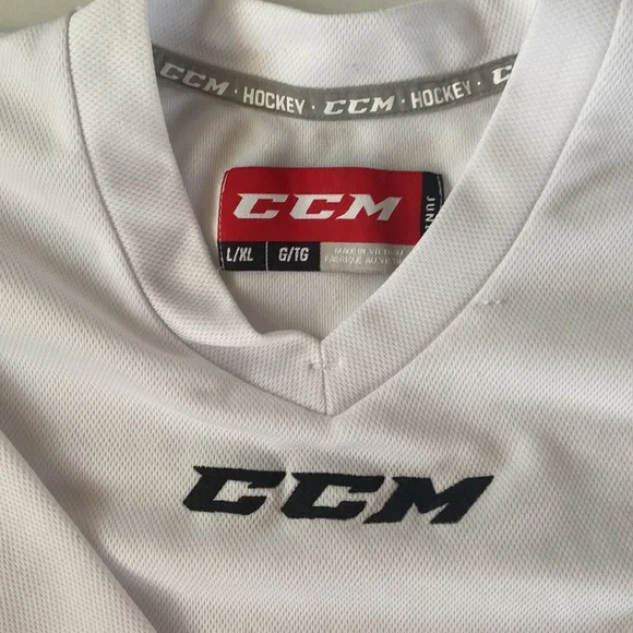CCM hockey jersey size L. It has a mark in the back. See photos. - Picture 2 of 3